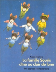 Moulin Roty - Lampe à histoires livre La famille Souris Ecole des